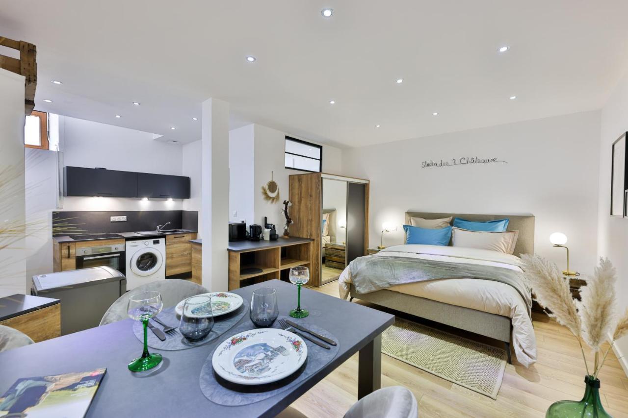 Studio Des 3 Chateaux Husseren-les-Châteaux Exteriér fotografie